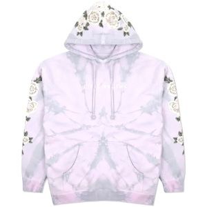 Civil Regime White Roses Lilac Marble Hoodie Large. Used Excellent Condition